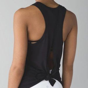LuluLemon All Tied Up Tank, Black Size 6/8